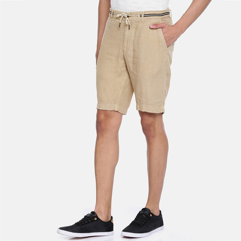 Pantalones cortos de encaje cómodos, regulares y ajustados para hombres.