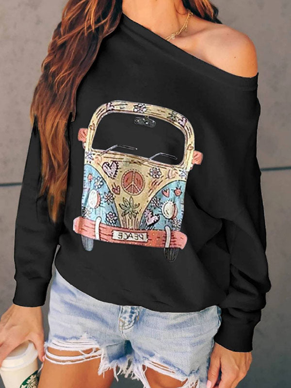 Jersey multicolor para mujer con manga larga.