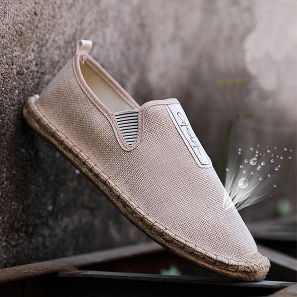 Mocasines transpirables de lino Herren Casual