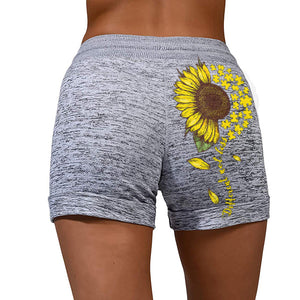 Verschiedene nicht weniger Sunflower Print Shorts