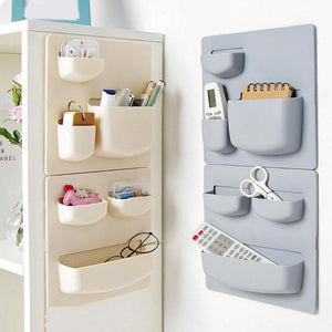 Adhesivo de plástico para cocina, nevera, nevera, estante de almacenamiento, organizador, esponja de limpieza, verduras, frutas, utensilios de cocina
