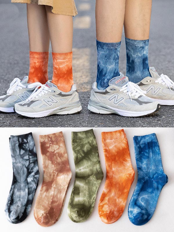 Pintura vintage vintage para calcetines de mujer