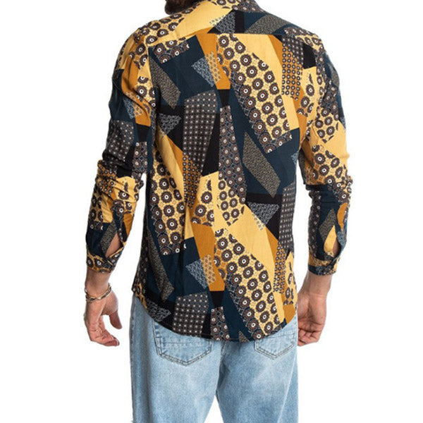 Camisas casuales estampadas para hombres