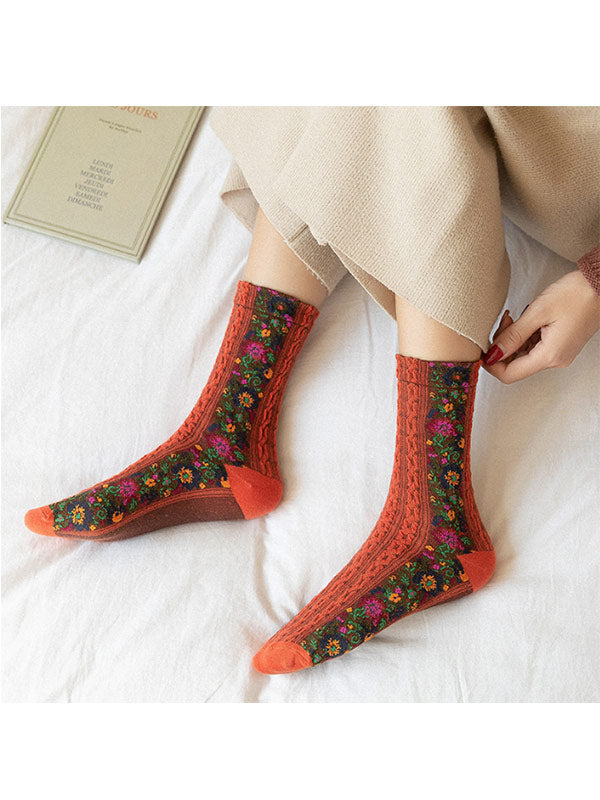 Calcetines Vintage Palace para mujer de estilo étnico