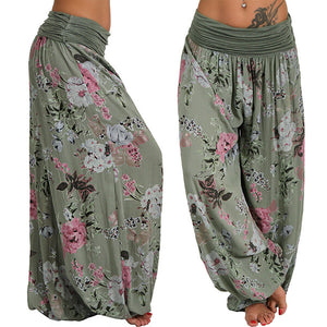 Boho Blumendruck Casual Loose Yoga Lounge Pants