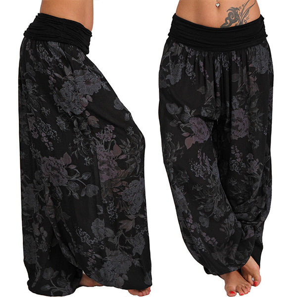 Boho Blumendruck Casual Loose Yoga Lounge Pants