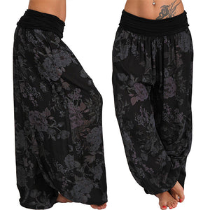 Boho Blumendruck Casual Loose Yoga Lounge Pants