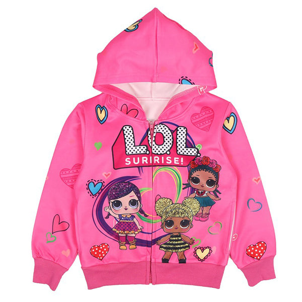 Mädchen LOL Surprise Hodded Zipper Jacket