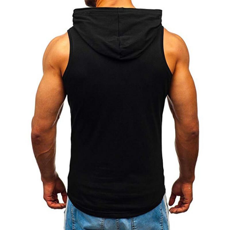 Sombreros de mezcla de algodón sin mangas, impresos, cómodos, finos, casuales, para hombres