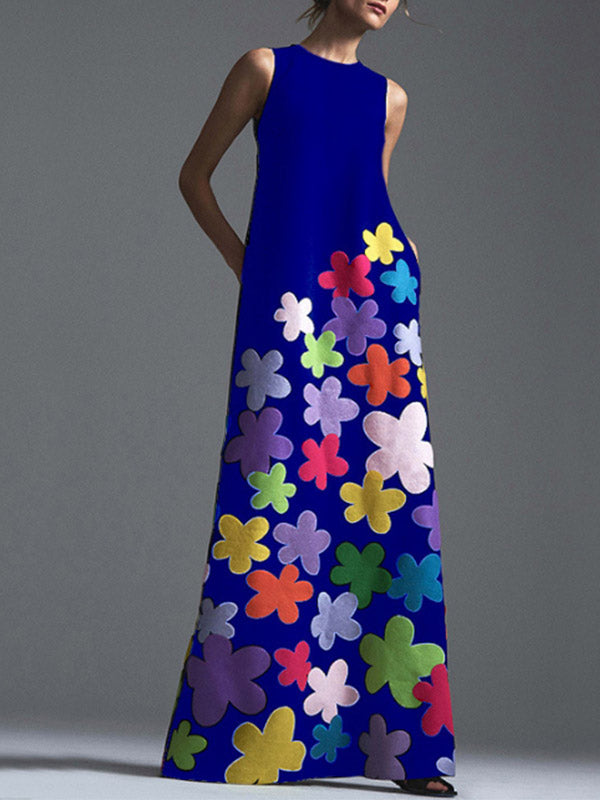 Maxikleid mit Blumendruck für Frauen