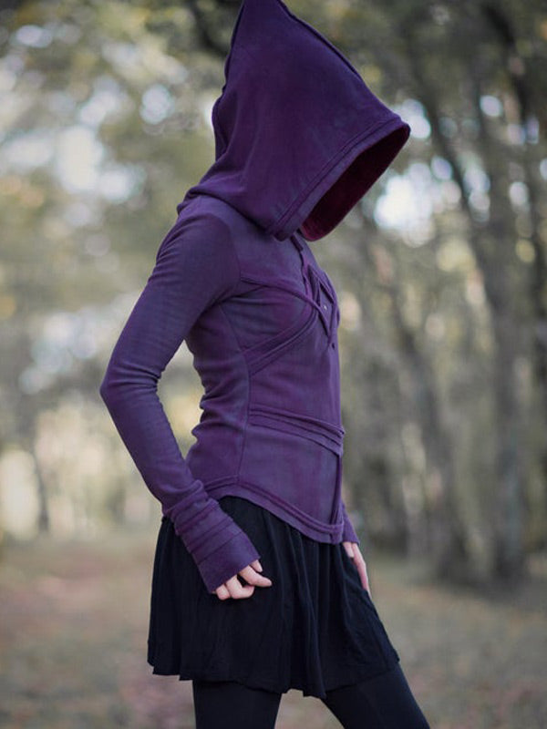 Jersey de costura vintage pintado a mano para mujer