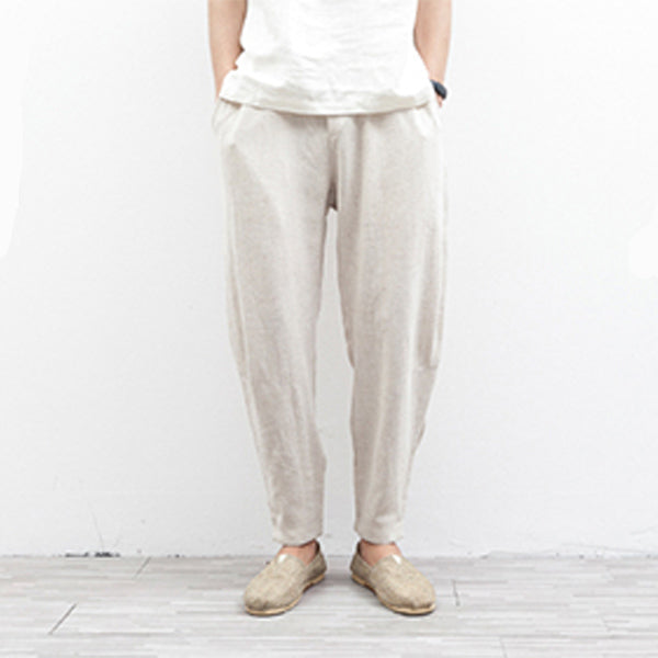 Pantalones casuales de algodón para hombre