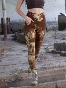 Frauen-Druck-Stretch Vintage Blumen Gamaschen