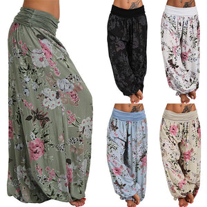Boho Blumendruck Casual Loose Yoga Lounge Pants
