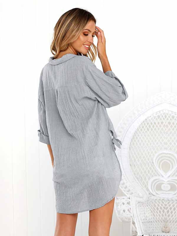 Camiseta de manga larga y botones