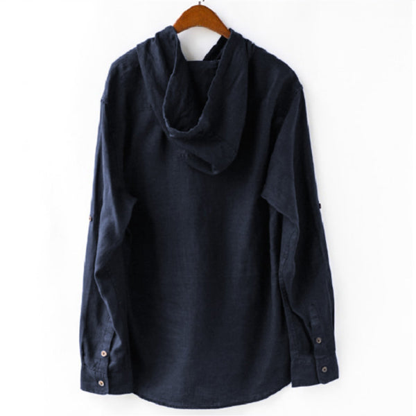 Camisa casual para hombre con capucha.