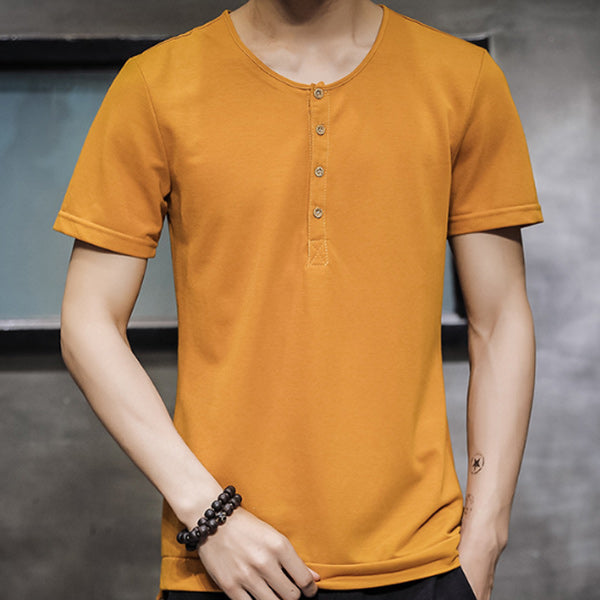 Camiseta de lino suelta estilo chino