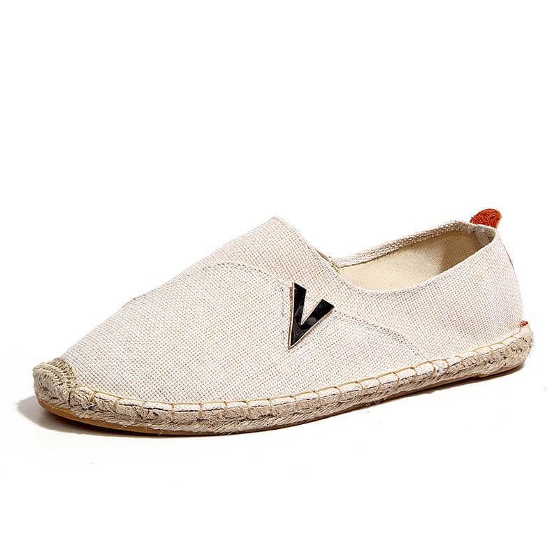 Calzado casual de lino para hombre