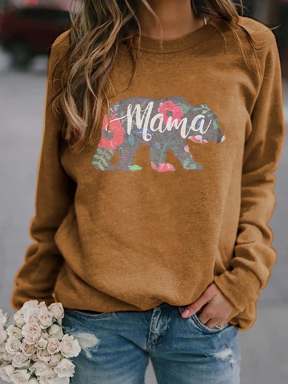 Ponios mama atspausdino megztinį