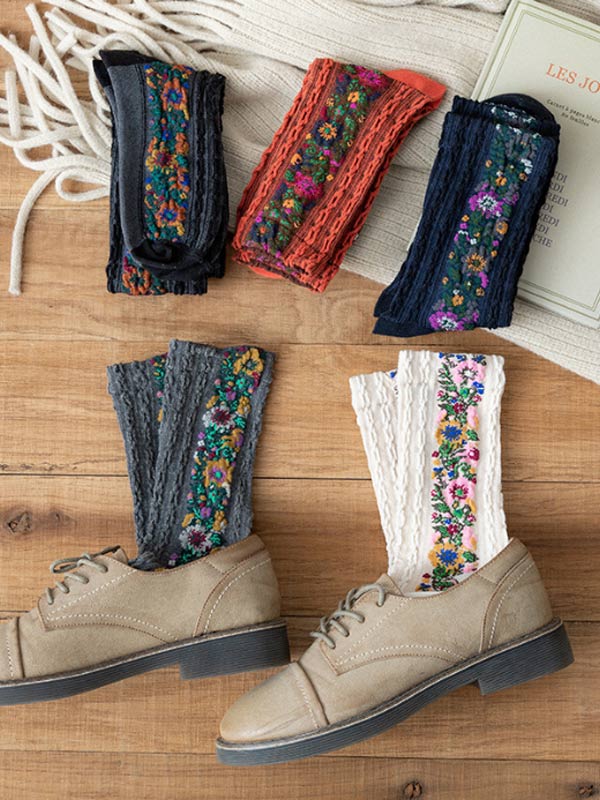 Calcetines Vintage Palace para mujer de estilo étnico