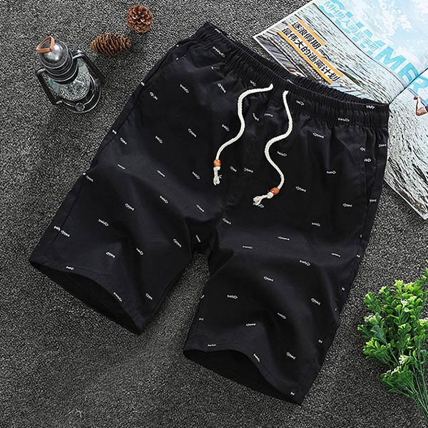 Laisvi silkių kaulų šortai vyrams