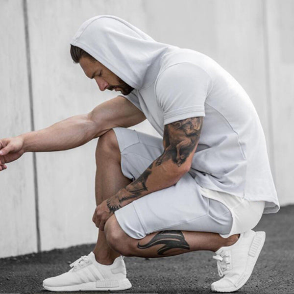 Camiseta casual y cómoda para hombre con capucha