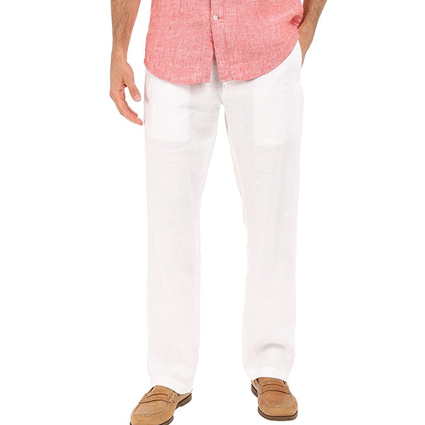 Pantalones casuales cómodos y transpirables de cáñamo