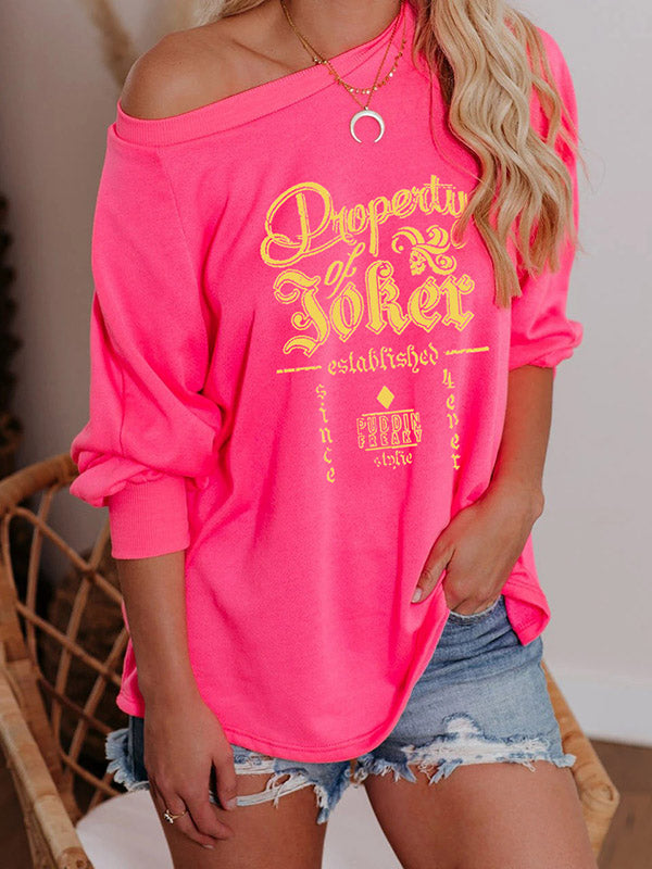 Frau Eigentum von Joker Etabliertes Puddin Preaky Painted Sweatshirt