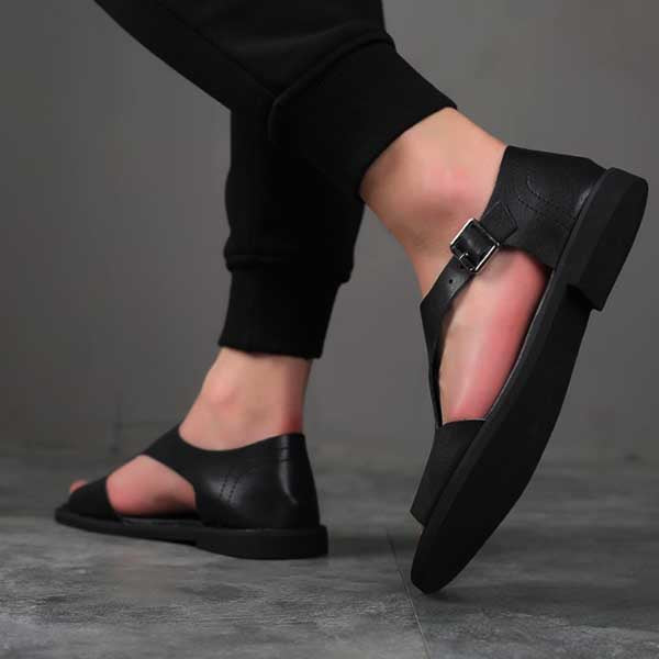 Derlingi derliaus karvės odos sandalai ir šlepetės paplūdimio batai