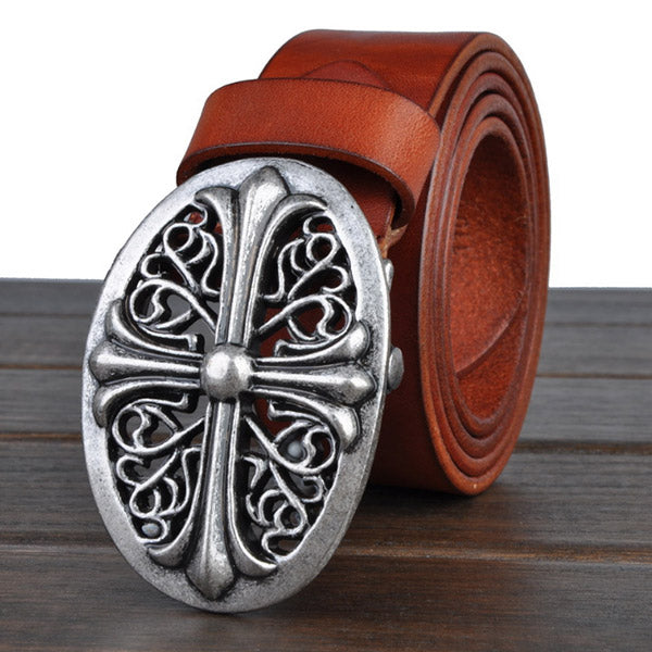 Cinturones casuales de cuero vintage para hombre