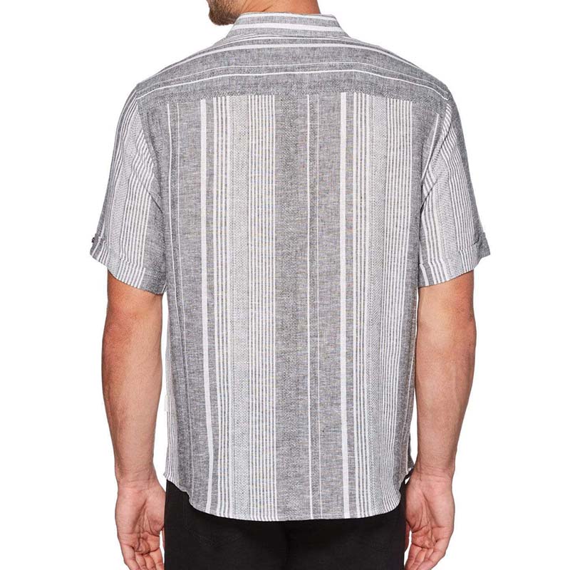 Herren Casual Summer Lightweight Cool Atmungsaktives Kurzarm-Baumwoll-Leinenhemd