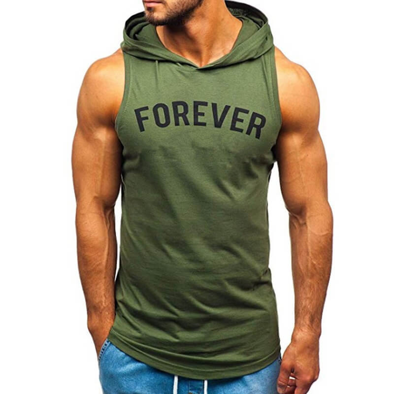 Sombreros de mezcla de algodón sin mangas, impresos, cómodos, finos, casuales, para hombres