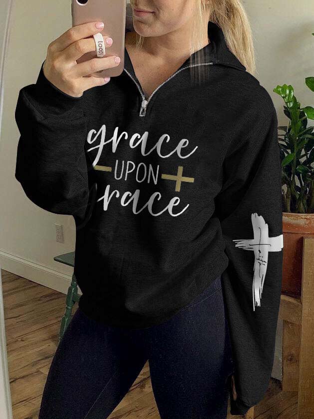 Damen Grace Upon Grace Zip Sweatshirt