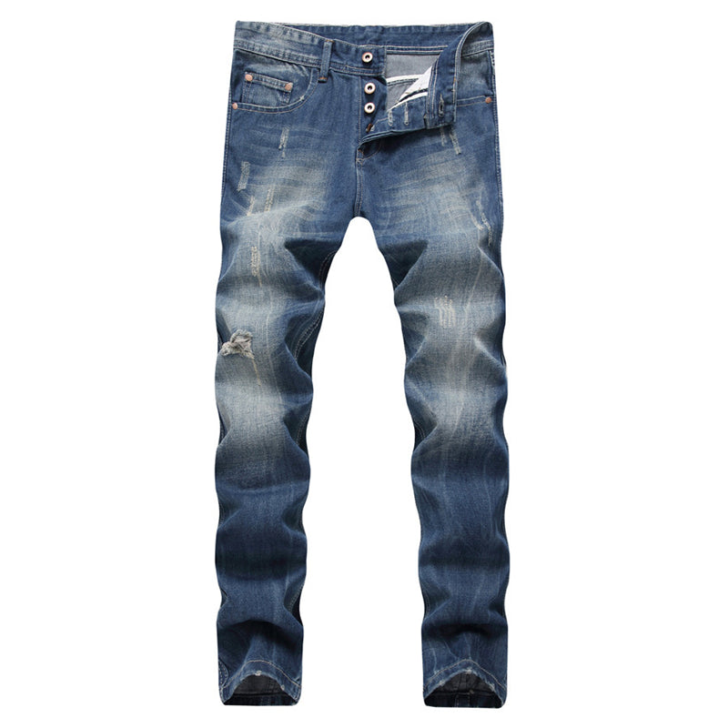 Jeans rectos rasgados de Herren