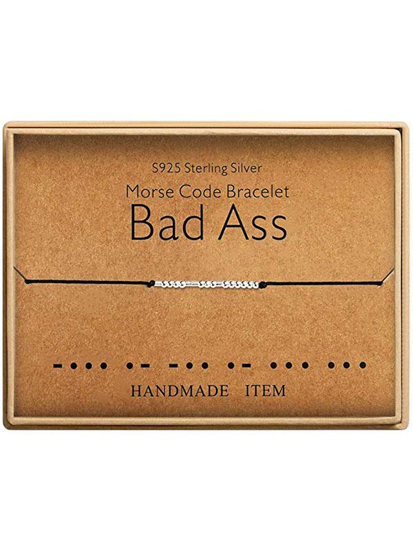 Morsecode Alphanumerisches Paar Armband