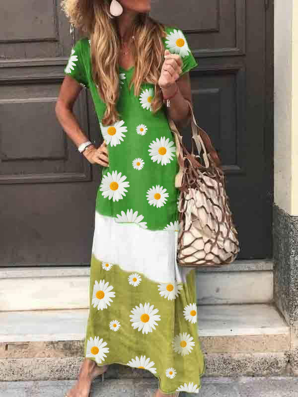 Daisy Print Kleid