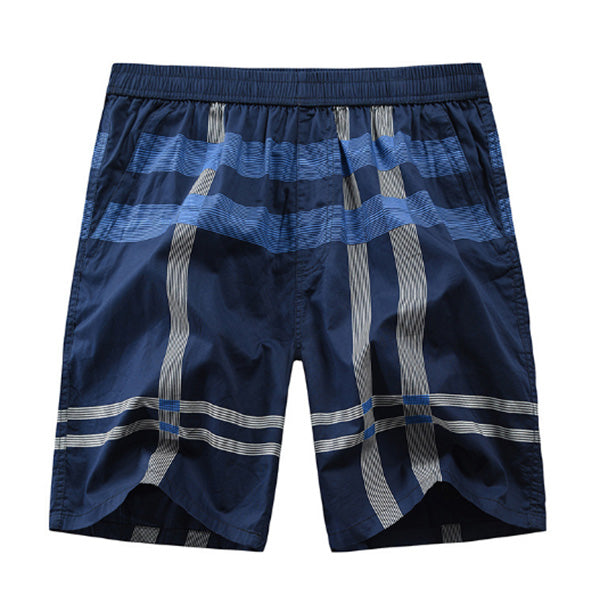 Shorts casuales con cintura comprobada para hombres.