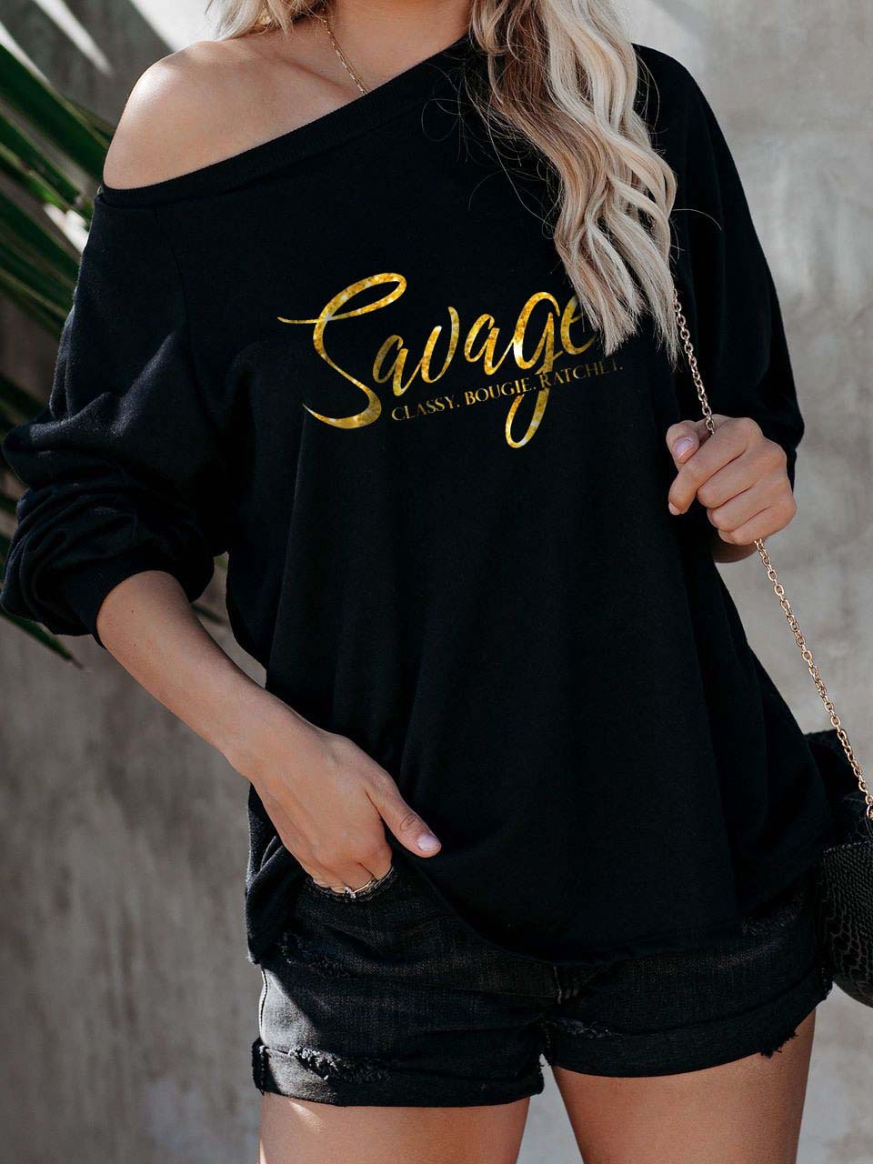 Savage Classy Bougie raqueta sin hombros