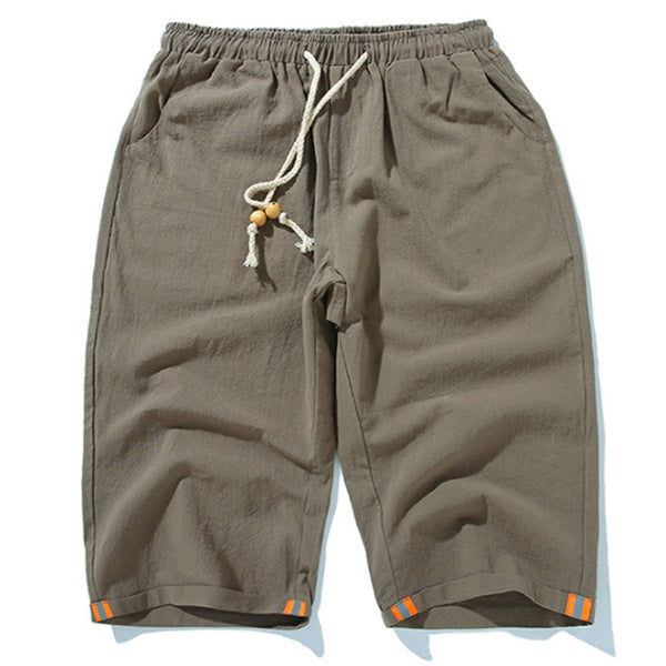 Pantalones de lino cómodos y transpirables para hombres.