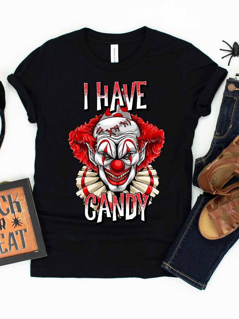 Camisa de payaso aterrador de abrazos gratis