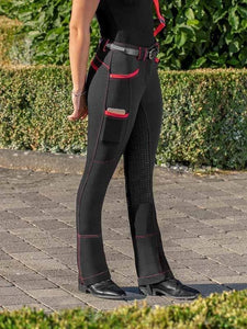 Damen Colorblock Casual Reithose