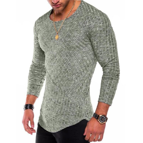 Camiseta de hombre con hilos a rayas