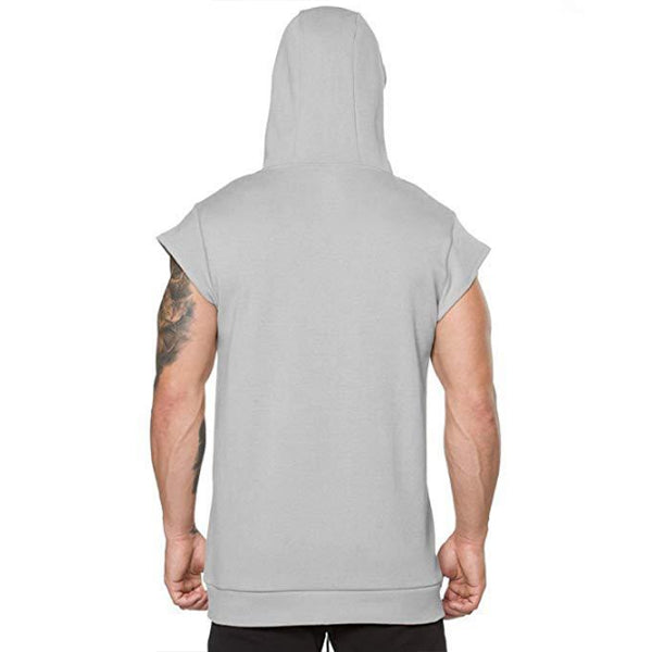 Lose Kapuze Kurzarm Pullover T-Shirt für Herren
