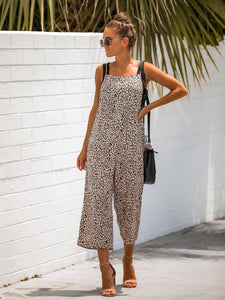 Entspannter Overall mit Leopardenmuster