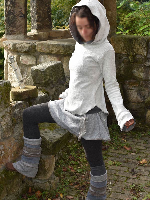 Capucha vintage vintage de algodón y cachemir