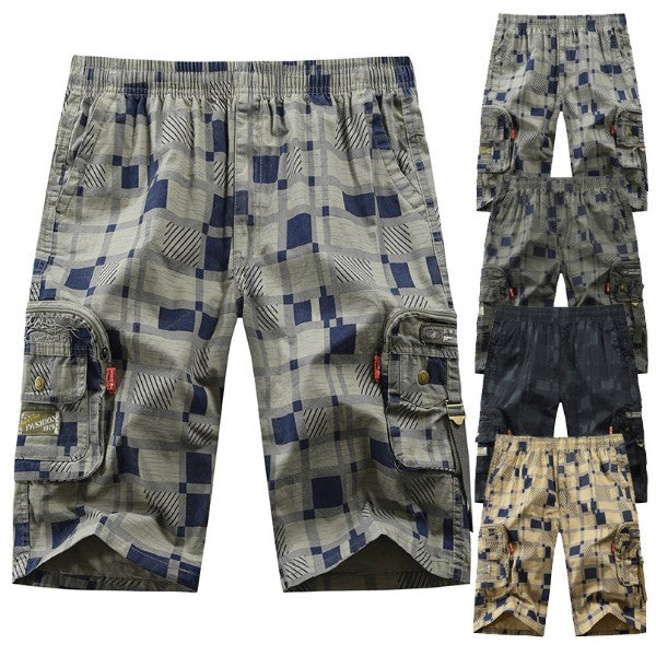 Shorts casuales para hombre con cremallera