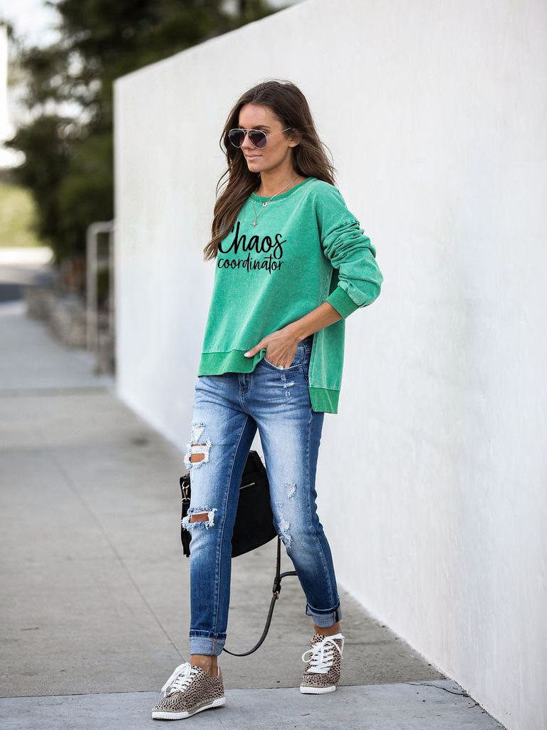 Chaos Coordinator Print Pullover