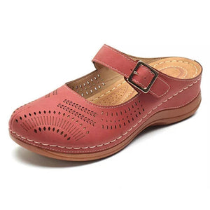 Hohe flache Sandalen für Damenmode