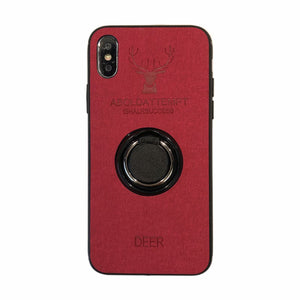 Luxury Deer Fabric Phone Case with silicone protection for iPhone 6 6S 7 8 Plus X XS XR XS MAX