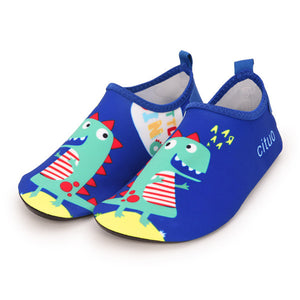 Kids Adorable Dinosaurs Quick-drying water shoes for beach pool surfing yoga exercise